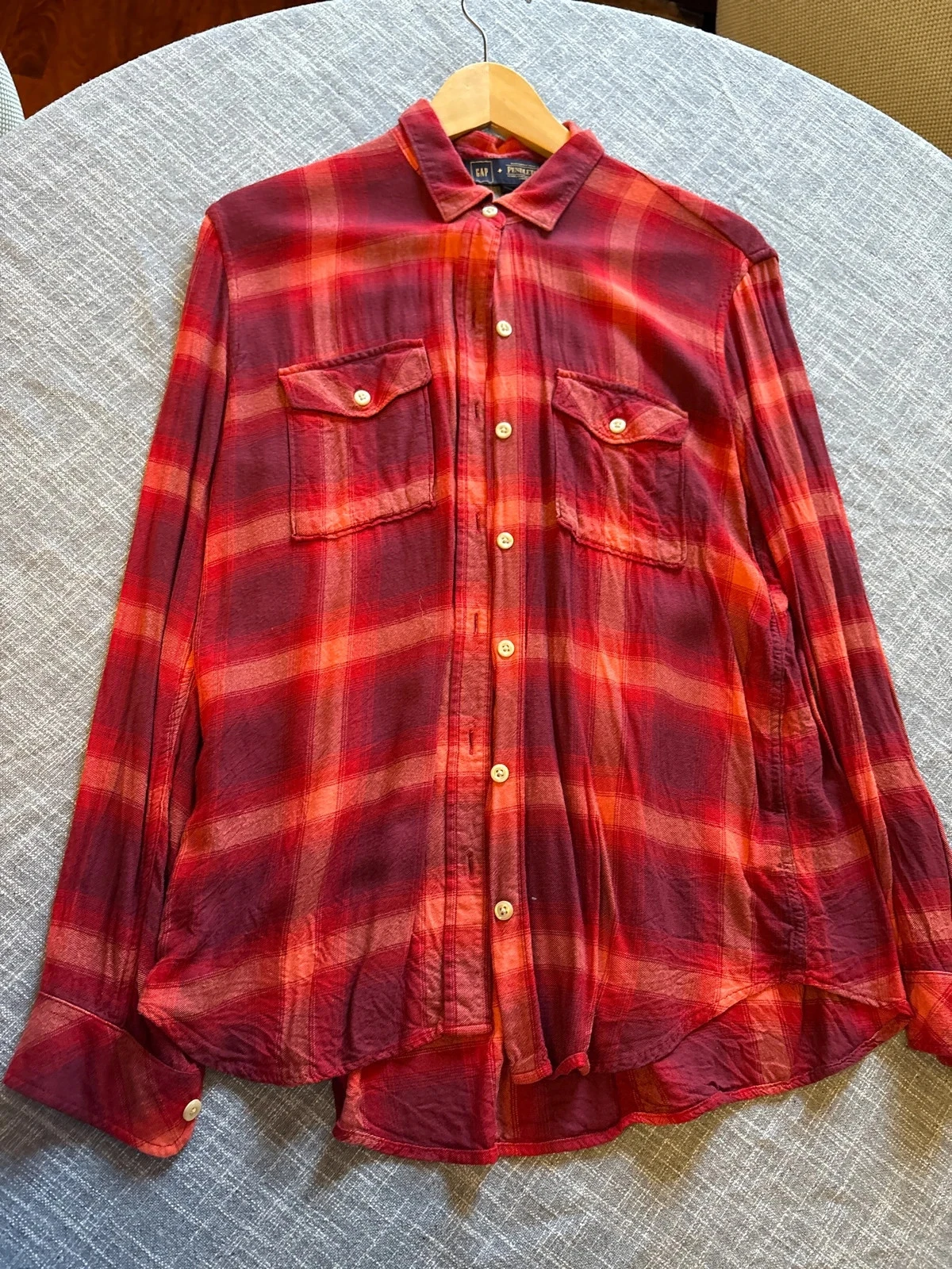 Red plaid Gap shirt – photo 4